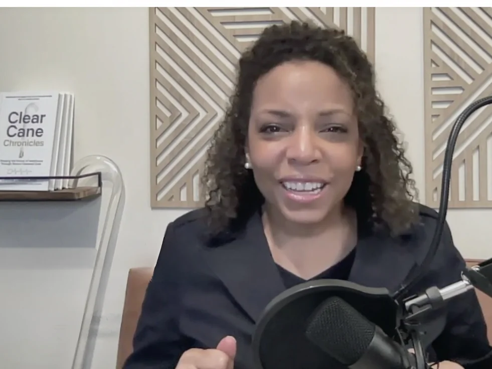 Course instructor presenting an online lesson on person-centered care during a professional recording session.